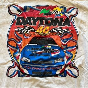 Vintage 90s Nascar Daytona 500 40th Anniversary Shirt XL